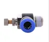 air cylinder throttle valve thread 1/2 BSP , hose 3/8 inch SC SL pneumatic fittings throttle needle valve