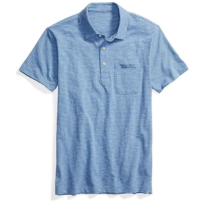 camisa polo azul cielo