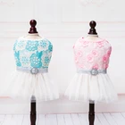 Factory direct supply puppy princess style dog dresses /shirt pet clothes with nice price