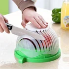 Kitchen Non-slip Large Capacity Plastic Salad Master Maker Vegetable Fruit Salad Slicer