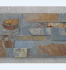 Machine-Cut Exterior Decorative Stone for Wall Yellow Slate Cladding Culture