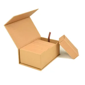 custom kraft paper magnetic box tea packing box for tea bags