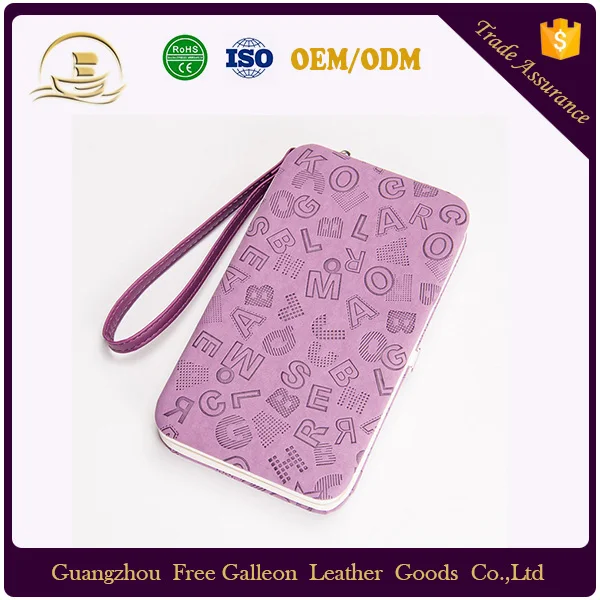elegance pu leather clutch ladies purse phone bag magic wallet