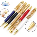 Metal Pen Metal Metal Pen Gold Foil Metal Ball Pen Floating Golden Flakes Metal Crystal Ball Pen