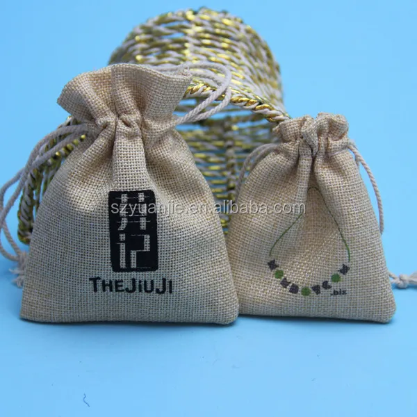 burlap hemp jute drawstring bags wholesale