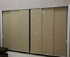 Natural jute polyester material panel vertical blind
