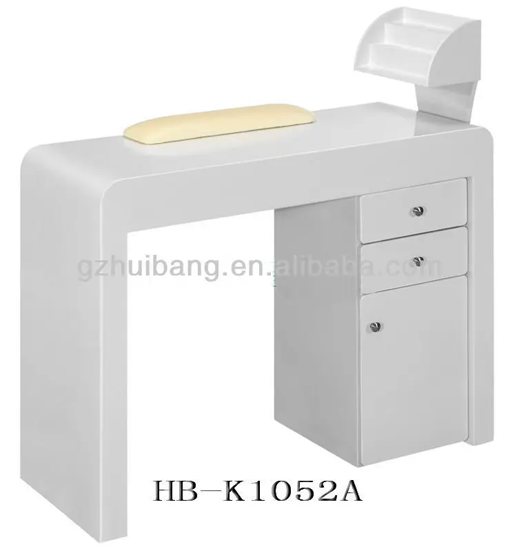 Modern White Nail Manicure Tables Nail Table For Sale Hb K1052