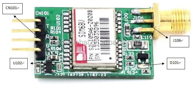 reliable GNSS module SIM68V,GLONASS board,SIM68V breakout board