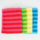microfiber colour wave stripes fabric roll cleaning cloth