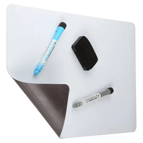 Premium Magnetische Trockenen Löschen Whiteboard Blatt 17 "x 11" Great für Kühlschrank Umfasst eine Reihe von 3 Marker