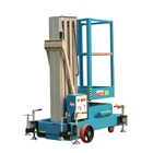 6 m hydraulic compact aluminum alloy vertical lift single mast aerial work platform man lift
