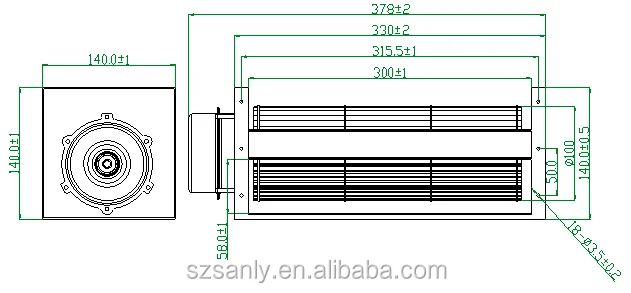 Sf100300 Fan, SANLY, Aluminum, 12V/24V, 1600RPM - detail 18