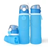 New 750ml Foldable Silicone Water Bottles Portable Sport cups Drink for outdoor Travel home