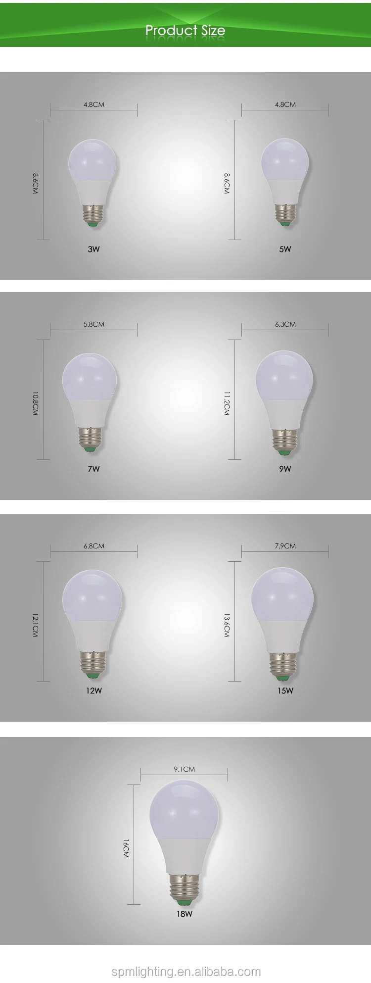 High Quality b22 led bulb 9w With big Discount