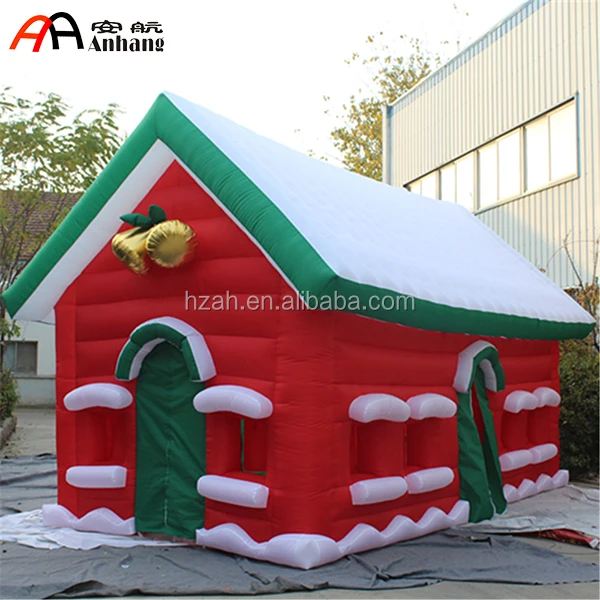large inflatable christmas house for yard decorations