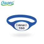 Waterproof festival event rfid wristband tk4100 silicone with printing
