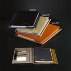 real leather made to order custom hang tag Bungee logo note book journal