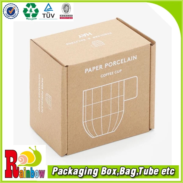 custom printed corrugated coffee cup packaging boxes packaging