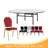 Swii furniture banquet table 8 people round folding table