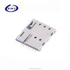micro Sim card socket push push type connector with CD reverse for PCB