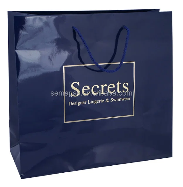 high quality packing paper bag with custom logo ,shopping carry
