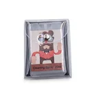 Lens cleaning solution with custom designed cartoon pattern microfiber wipes for eyeglasses