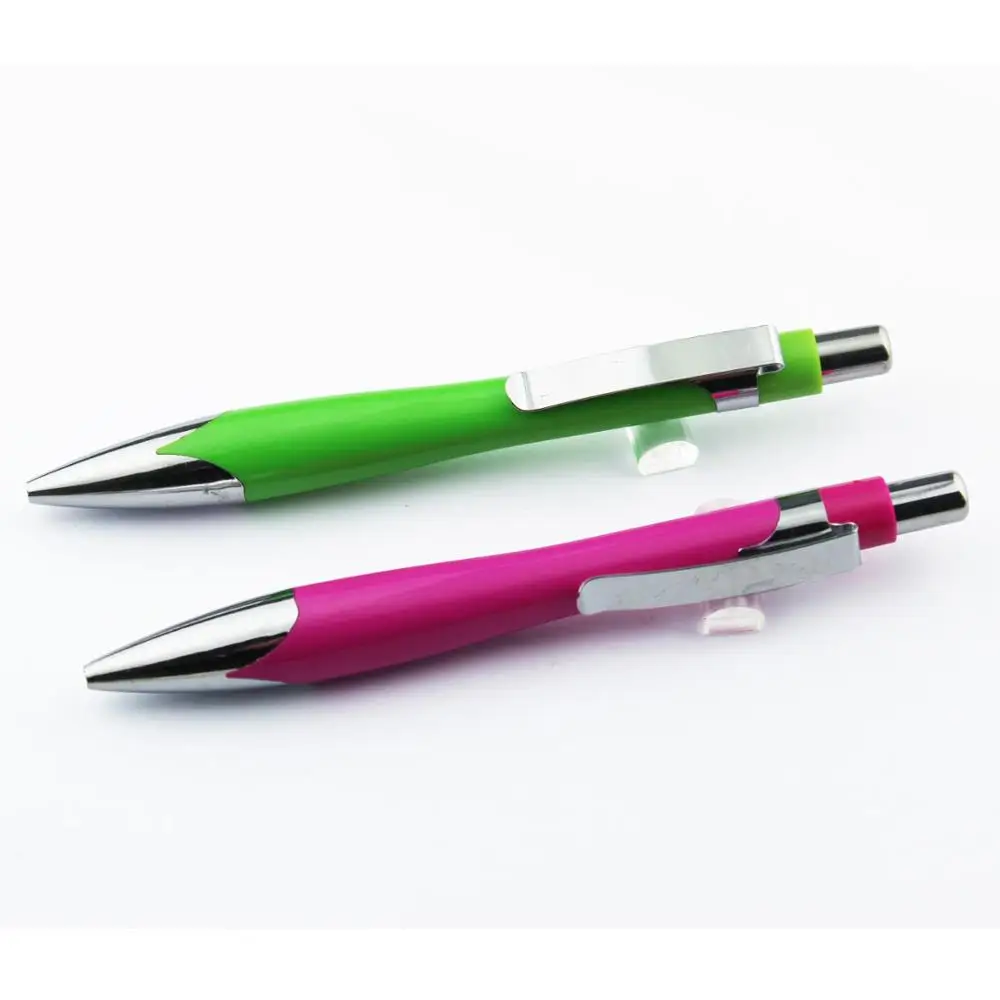 RCPL-131 Pubblicit&agrave; Impugnatura In Gomma Morbida Penne All'ingrosso Prezzo A Buon Mercato Verde Rosa Rosso Argento In Metallo Finiture di Plastica Fare Clic Su Penna A Sfera - ANKUX Tech Co., Ltd