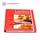 Custom Design High Quality Hardcover Waterproof Menu Book For Restaurant