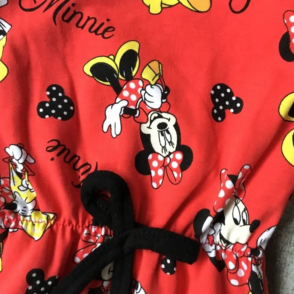 baby girls Summer spring clothing infant baby girls romper baby minnie romper with matching headband