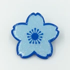 Decorative glitter soft enamel jeans pins with epoxy coated wholesale
