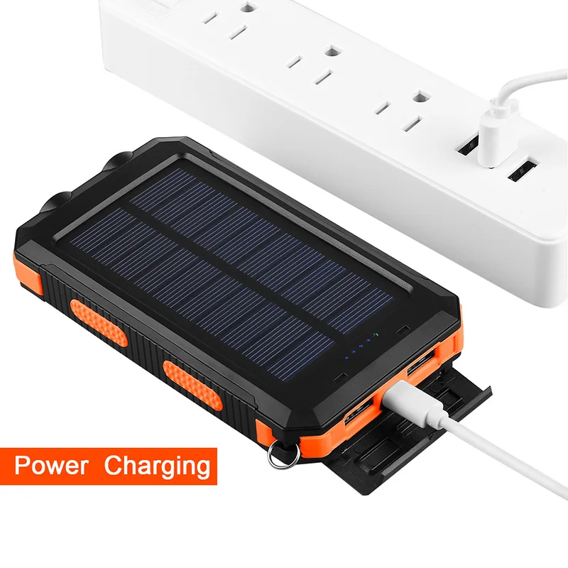 Strong waterproof solar mobile power 20000mah compass mobile phone solar power bank - ANKUX.COM