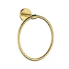 Bathroom Stainless Steel Brushed Gold Wall Mounted Towel Ring