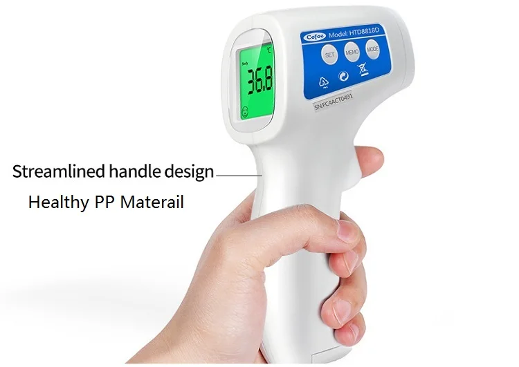 Hot selling Backlight Digital Non contact forehead infrared thermometer
