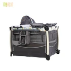 High quality fashion folding playpen foldable baby travel crib