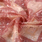 China supplier mesh net dress lace embroidered fabric with sequins