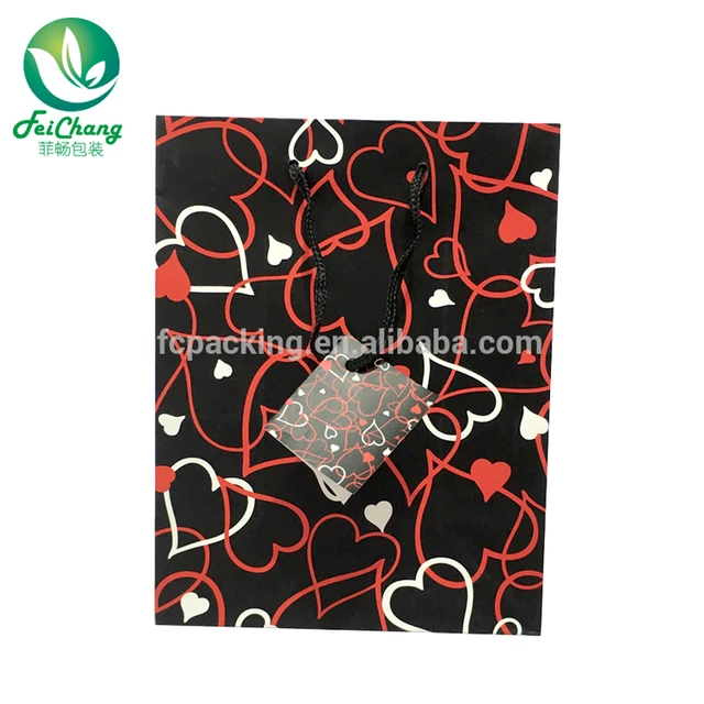 foldable custom printed promotional retail gift paper shopping