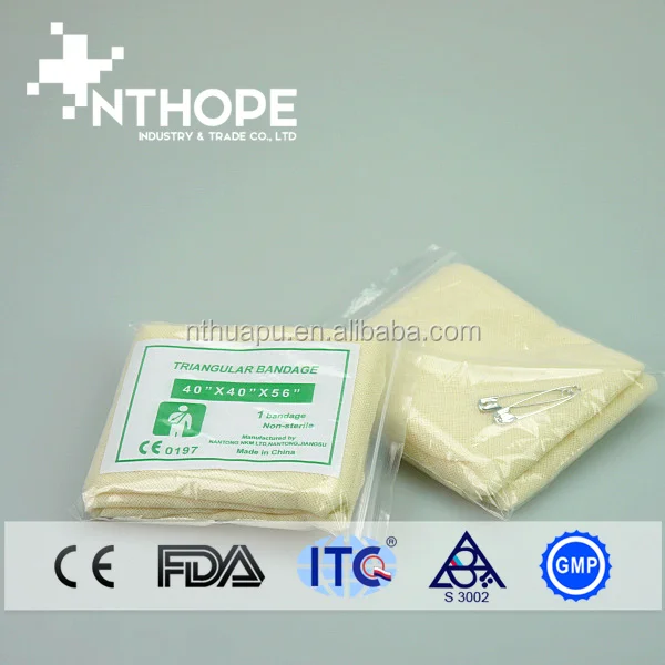 cotton fabric Triangular medical applicators printed gauze fabric