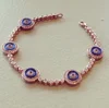 Customized 925 jewelry sterling silver eye bracelet