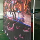 telescopic step and repeat banner stand for photography backdrop