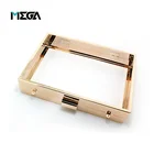 Fashion hardware accessories custom gold kiss clasp wallet box clutch purse bag metal frame coin metal purse frame for handbag