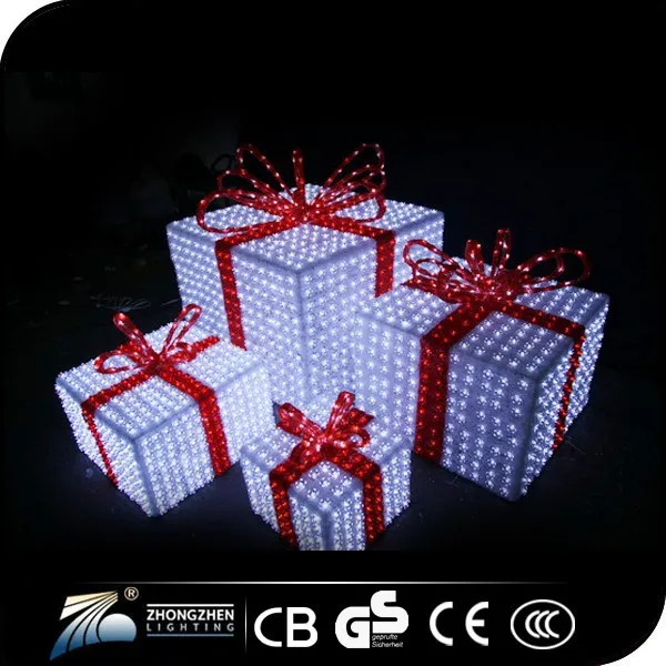 hot sale 110v-240v christmas gift box acrylic led light box