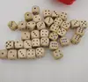12mm wood casino dice with black dots