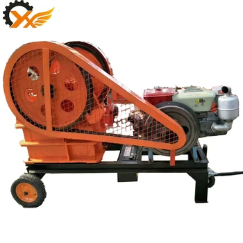 Diesel Type Mini Small Portable Stone Mobile jaw crusher price