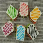 Novelty 3D PU Soft Artificial Toast Bread Toys Fridge Magnet