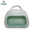 New arrive fashion design custom PU leather makeup cosmetic bag travel bag for women