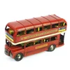 Kids Double-deck London Bus Model Metal Craft Die-cast Vehicles Handmade Toy Gift