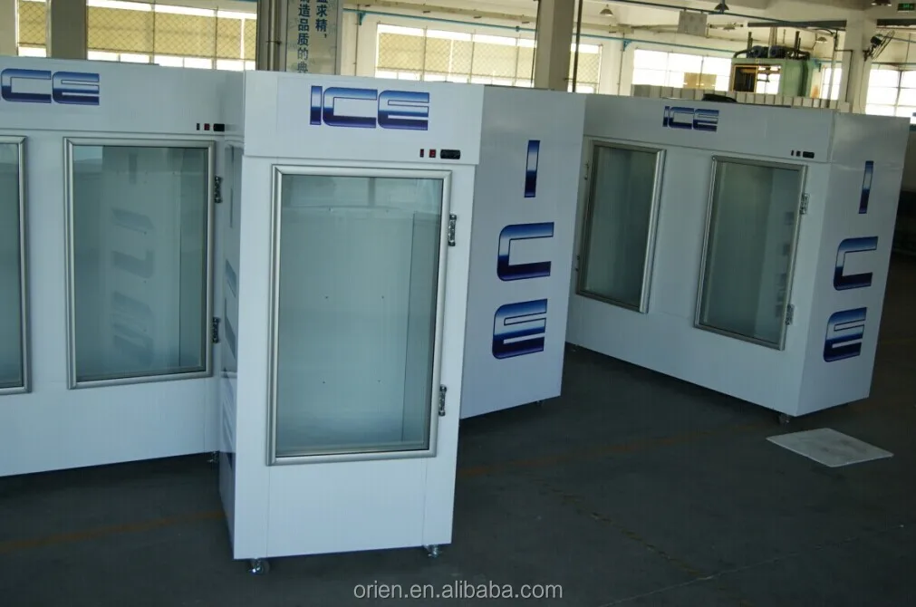 Indoor ice merchandiser/ bagged ice freezer, View indoor ice