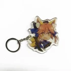 Acrylic Personalized Key Holder O Ring Keychain For Mini Bag