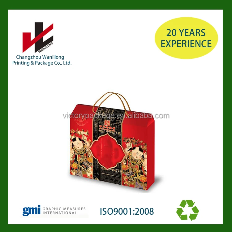 the red paper gift boxes holiday corrugated carton for sausages