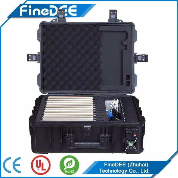 Multi Phone Locker and Charger Suitcase